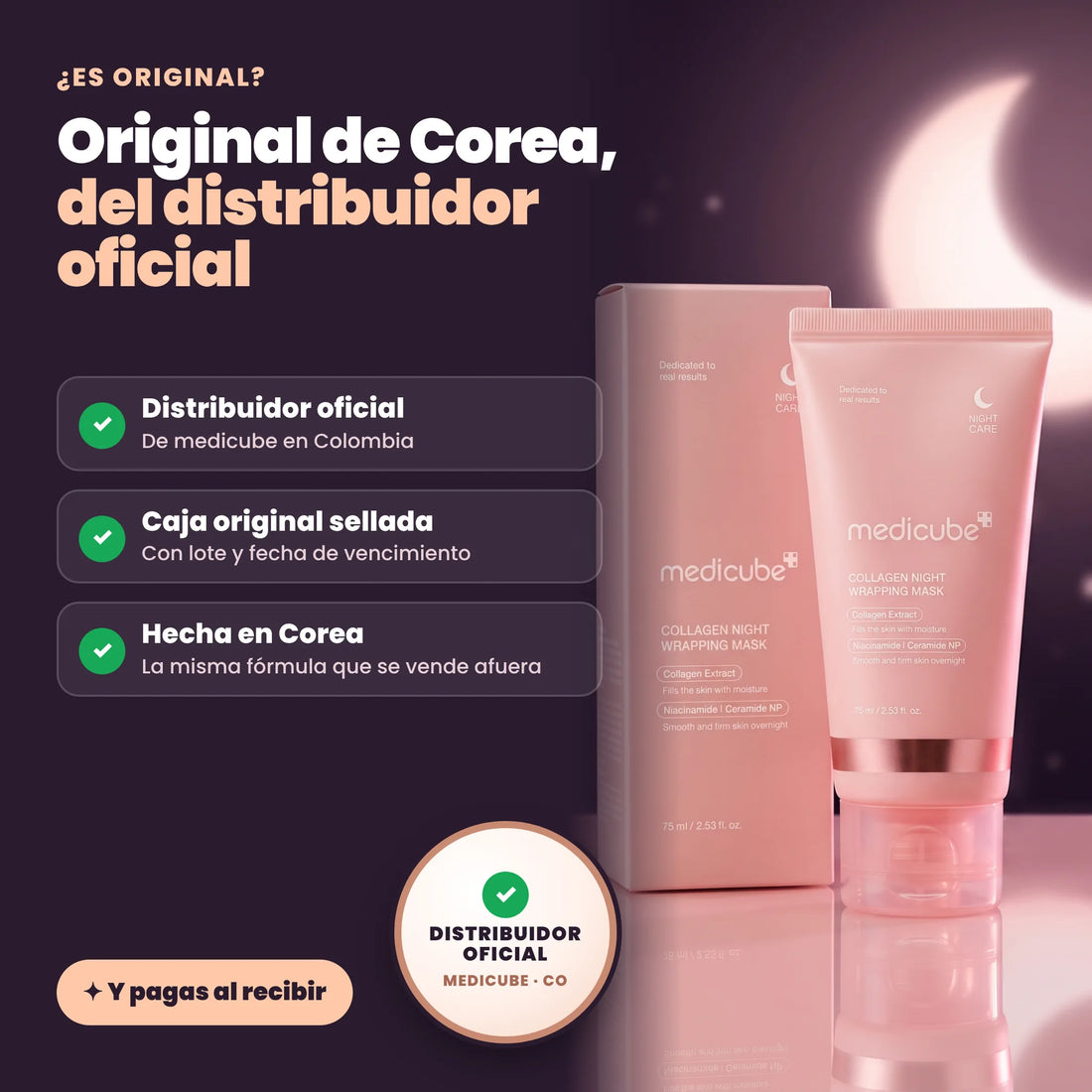 medicube original de Corea, del distribuidor oficial en Colombia
