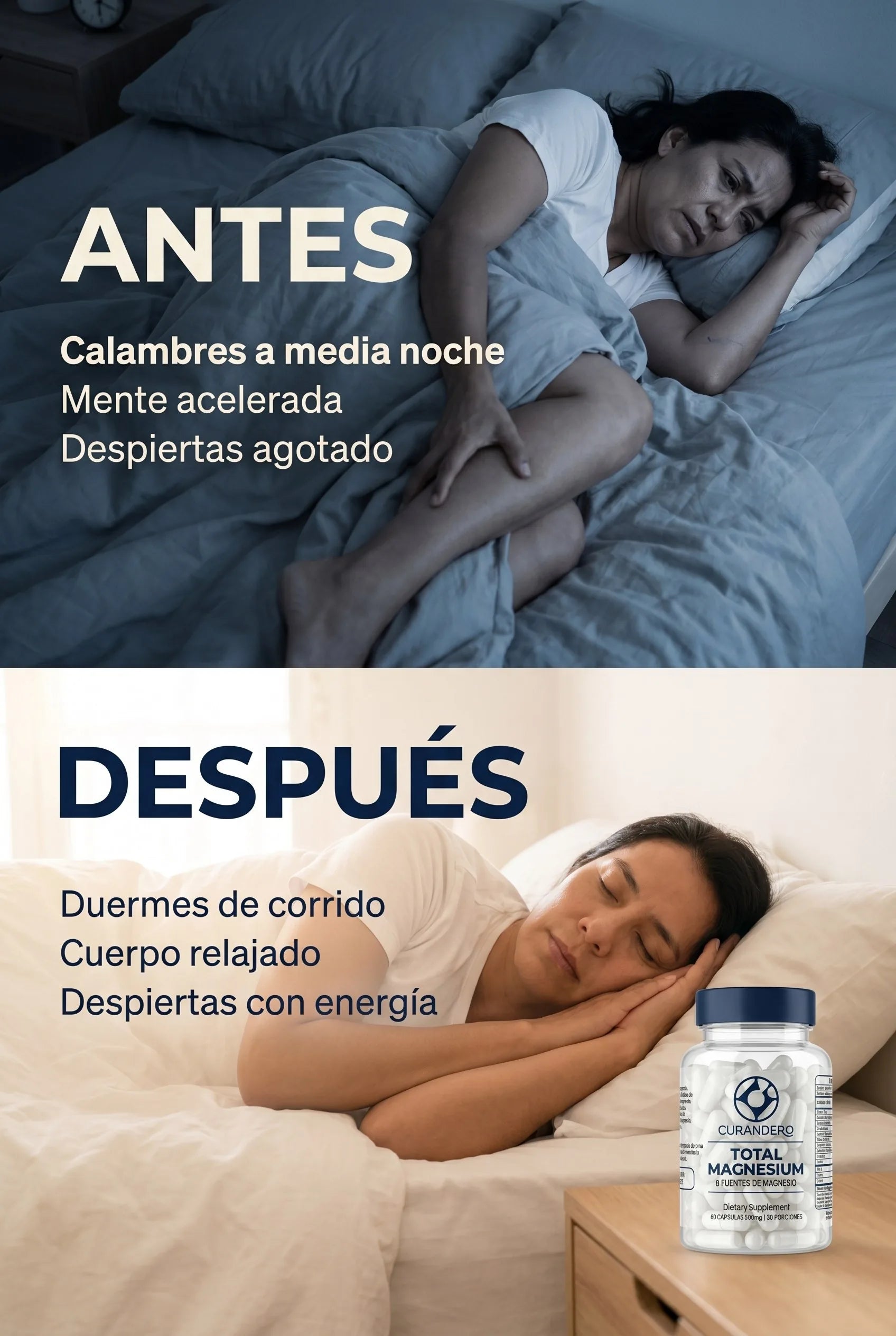 CURANDERO Total Magnesium - Antes y Despues