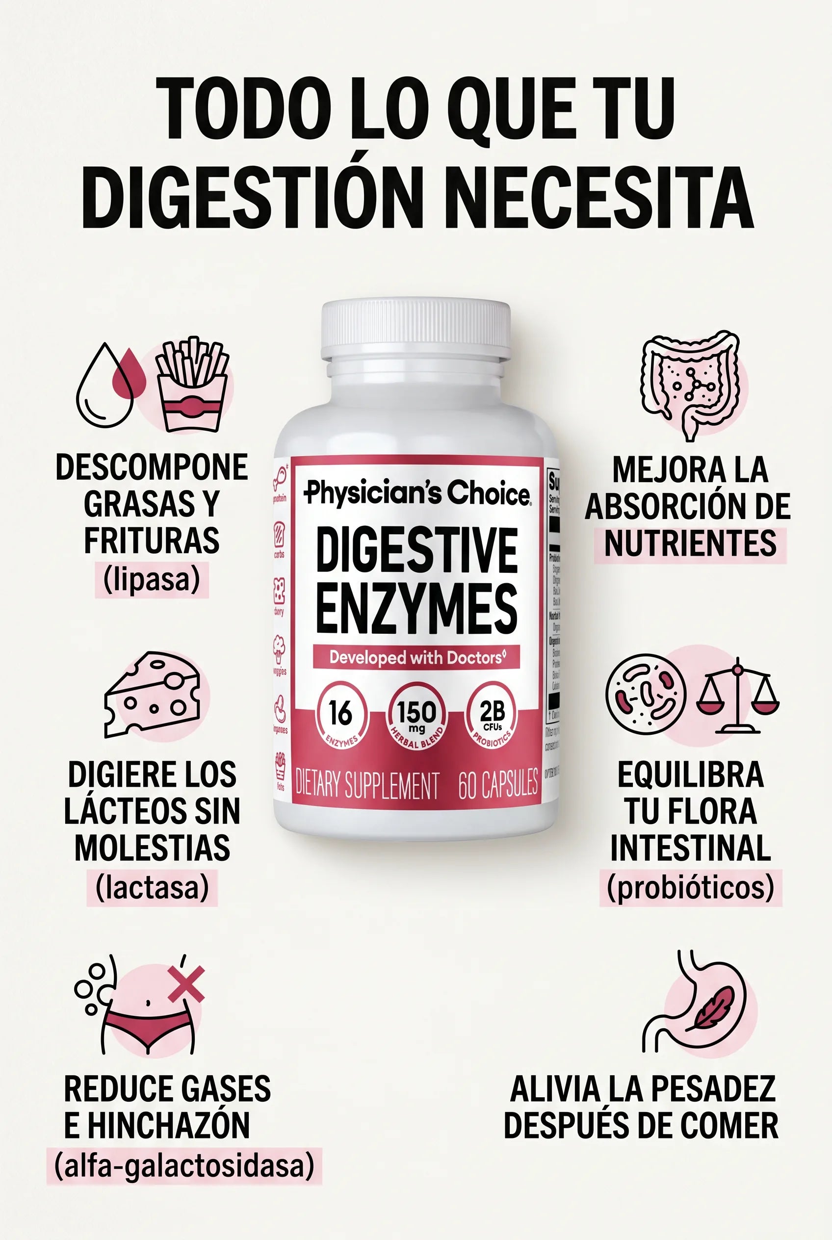 enzimas-digestivas-physician-s-choice - Beneficios