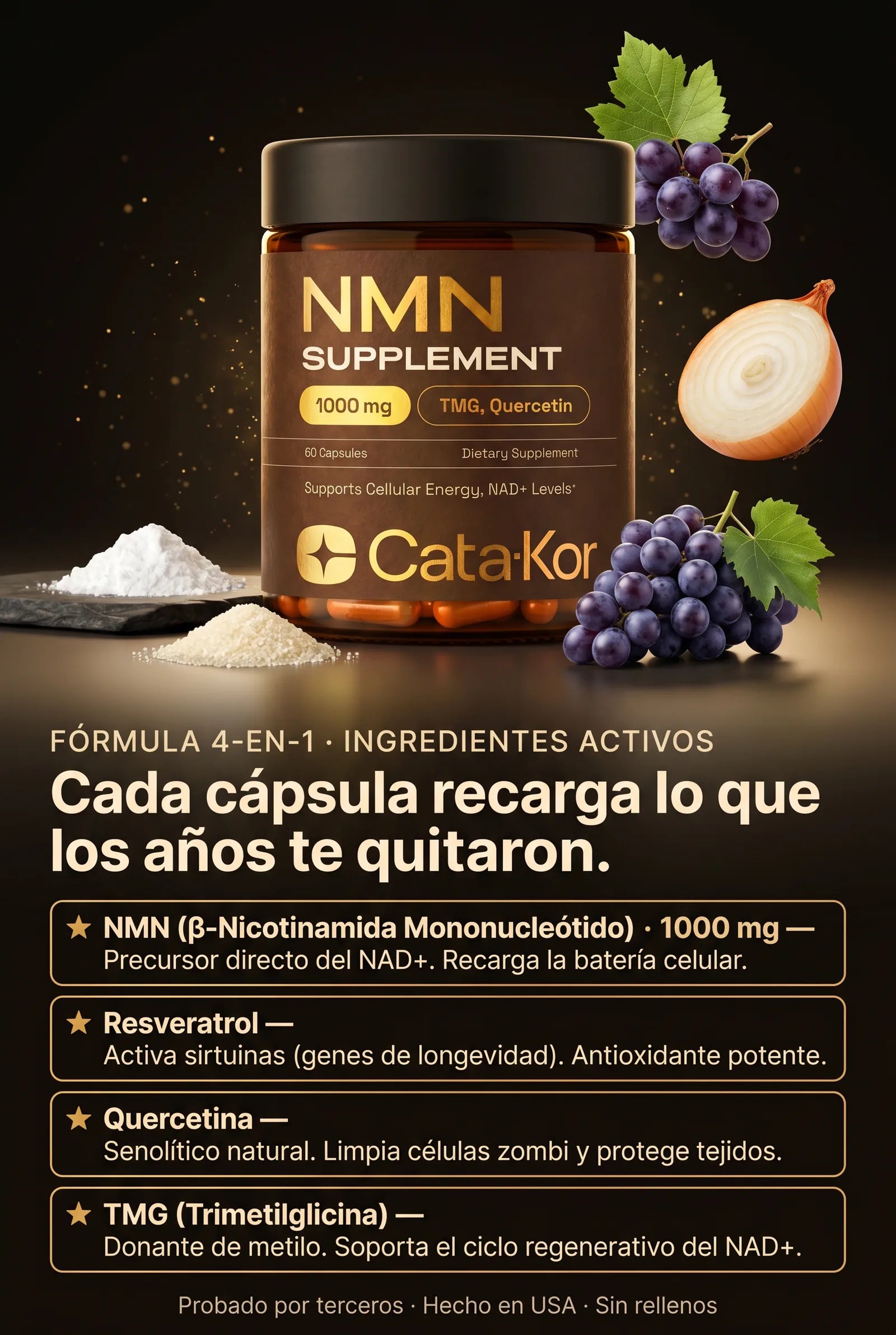 Cata-Kor NMN landing — 06_ingredientes